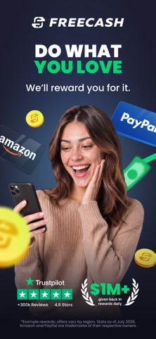 Скриншот Freecash - Get Paid Real Money 1